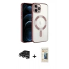 MARSİLYAN™- iPhone 14 Pro Max Kılıf Nova Işık Özel Seri - Siyah 6D Mat Seramik Hayalet Nano Ekran Koruyucu + Raze Metal Kamera Lens - GS