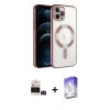MARSİLYAN™- iPhone 14 Pro Max Kılıf Nova Işık Özel Seri - Siyah Bilvis 5in1 3D Magic Cam Ekran Koruyucu + Bilvis Titan Kamera Lens - DNMR