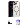 MARSİLYAN™- iPhone 14 Pro Max Kılıf Nova Işık Özel Seri - Siyah Bilvis 5in1 3D Magic Cam Ekran Koruyucu + Bilvis Titan Kamera Lens - GD
