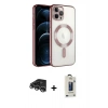 MARSİLYAN™- iPhone 14 Pro Max Kılıf Nova Işık Özel Seri - Siyah Bilvis Hayalet Cam Ekran Koruyucu + Raze Metal Kamera Lens - GS
