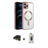 MARSİLYAN™- iPhone 14 Pro Max Kılıf Nova Işık Özel Seri - Siyah Bilvis Hayalet Cam Ekran Koruyucu + Raze Metal Kamera Lens - GD