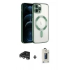 MARSİLYAN™- iPhone 14 Pro Max Kılıf Nova Işık Özel Seri - Siyah Bilvis Hayalet Cam Ekran Koruyucu + Raze Metal Kamera Lens - GS