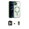 MARSİLYAN™- iPhone 14 Pro Max Kılıf Nova Işık Özel Seri - Siyah Joko Magic 5D Hayalet Cam + PVD Metal Kamera Lens - TU