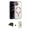 MARSİLYAN™- iPhone 14 Pro Max Kılıf Nova Işık Özel Seri - Siyah Mat Seramik Nano Ekran Koruyucu + Raze Metal Kamera Lens - GD