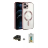 MARSİLYAN™- iPhone 14 Pro Max Kılıf Nova Işık Özel Seri - Siyah Polymer Nano Ekran Koruyucu + Raze Metal Kamera Lens - GD