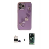 MARSİLYAN™- iPhone 14 Pro Max Kılıf Nova Işık Prime - Şeffaf 360 Full Body Arka Koruyucu + Bilvis Titan Kamera Lens - SH