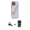 MARSİLYAN™- iPhone 14 Pro Max Kılıf Nova Işık Prime - Şeffaf 360 Full Body Arka Koruyucu + Bilvis Titan Kamera Lens - GS