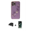 MARSİLYAN™- iPhone 14 Pro Max Kılıf Nova Işık Prime - Şeffaf 360 Full Body Arka Koruyucu + Raze Metal Kamera Lens - GS