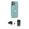 MARSİLYAN™- iPhone 14 Pro Max Kılıf Nova Işık Prime - Şeffaf 360 Full Body Arka Koruyucu + Raze Metal Kamera Lens - GS