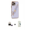 MARSİLYAN™- iPhone 14 Pro Max Kılıf Nova Işık Prime - Şeffaf Pasifik Cam Ekran Koruyucu + Bilvis Titan Kamera Lens - GD