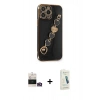 MARSİLYAN™- iPhone 14 Pro Max Kılıf Nova Işık Prime - Şeffaf Pasifik Cam Ekran Koruyucu + Bilvis Titan Kamera Lens - GD