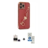 MARSİLYAN™- iPhone 14 Pro Max Kılıf Nova Işık Prime - Şeffaf Royal Nano Ekran Koruyucu + Bilvis Titan Kamera Lens - SH