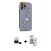 MARSİLYAN™- iPhone 14 Pro Max Kılıf Nova Işık Prime - Şeffaf Royal Nano Ekran Koruyucu + Bilvis Titan Kamera Lens - SH