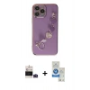 MARSİLYAN™- iPhone 14 Pro Max Kılıf Nova Işık Prime - Şeffaf Royal Nano Ekran Koruyucu + Bilvis Titan Kamera Lens - DNMR