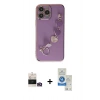 MARSİLYAN™- iPhone 14 Pro Max Kılıf Nova Işık Prime - Şeffaf Royal Nano Ekran Koruyucu + Bilvis Titan Kamera Lens - GD
