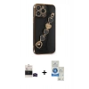 MARSİLYAN™- iPhone 14 Pro Max Kılıf Nova Işık Prime - Şeffaf Royal Nano Ekran Koruyucu + Bilvis Titan Kamera Lens - SH