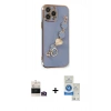 MARSİLYAN™- iPhone 14 Pro Max Kılıf Nova Işık Prime - Şeffaf Royal Nano Ekran Koruyucu + Bilvis Titan Kamera Lens - GD