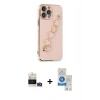 MARSİLYAN™- iPhone 14 Pro Max Kılıf Nova Işık Prime - Şeffaf Royal Nano Ekran Koruyucu + Bilvis Titan Kamera Lens - GD