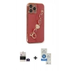 MARSİLYAN™- iPhone 14 Pro Max Kılıf Nova Işık Prime - Şeffaf Royal Nano Ekran Koruyucu + Bilvis Titan Kamera Lens - DNMR