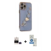 MARSİLYAN™- iPhone 14 Pro Max Kılıf Nova Işık Prime - Şeffaf Royal Nano Ekran Koruyucu + Bilvis Titan Kamera Lens - DNMR