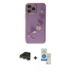 MARSİLYAN™- iPhone 14 Pro Max Kılıf Nova Işık Prime - Şeffaf Royal Nano Ekran Koruyucu + Raze Metal Kamera Lens - GD
