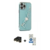 MARSİLYAN™- iPhone 14 Pro Max Kılıf Nova Işık Prime - Şeffaf Royal Nano Ekran Koruyucu + Raze Metal Kamera Lens - GD
