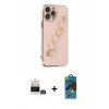 MARSİLYAN™- iPhone 14 Pro Max Kılıf Nova Işık Prime - Siyah 18D Cam Ekran Koruyucu + Bilvis Titan Kamera Lens - GD
