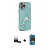 MARSİLYAN™- iPhone 14 Pro Max Kılıf Nova Işık Prime - Siyah 18D Cam Ekran Koruyucu + Bilvis Titan Kamera Lens - GD