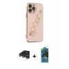 MARSİLYAN™- iPhone 14 Pro Max Kılıf Nova Işık Prime - Siyah 18D Cam Ekran Koruyucu + Raze Metal Kamera Lens - GS