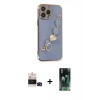 MARSİLYAN™- iPhone 14 Pro Max Kılıf Nova Işık Prime - Siyah 360 Mat Full Body Arka Koruyucu + Bilvis Titan Kamera Lens - SH