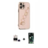 MARSİLYAN™- iPhone 14 Pro Max Kılıf Nova Işık Prime - Siyah 360 Mat Full Body Arka Koruyucu + Bilvis Titan Kamera Lens - DNMR
