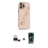 MARSİLYAN™- iPhone 14 Pro Max Kılıf Nova Işık Prime - Siyah 360 Mat Full Body Arka Koruyucu + Bilvis Titan Kamera Lens - SH