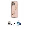 MARSİLYAN™- iPhone 14 Pro Max Kılıf Nova Işık Prime - Siyah 3D Antistatik Cam Ekran Koruyucu + Bilvis Titan Kamera Lens - GD