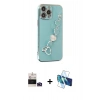 MARSİLYAN™- iPhone 14 Pro Max Kılıf Nova Işık Prime - Siyah 3D Antistatik Cam Ekran Koruyucu + Bilvis Titan Kamera Lens - DNMR