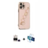 MARSİLYAN™- iPhone 14 Pro Max Kılıf Nova Işık Prime - Siyah 3D Antistatik Cam Ekran Koruyucu + Bilvis Titan Kamera Lens - DNMR