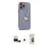 MARSİLYAN™- iPhone 14 Pro Max Kılıf Nova Işık Prime - Siyah 6D Mat Seramik Hayalet Nano Ekran Koruyucu + Bilvis Titan Kamera Lens - SH