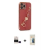 MARSİLYAN™- iPhone 14 Pro Max Kılıf Nova Işık Prime - Siyah 6D Mat Seramik Hayalet Nano Ekran Koruyucu + Bilvis Titan Kamera Lens - SH