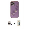 MARSİLYAN™- iPhone 14 Pro Max Kılıf Nova Işık Prime - Siyah 6D Mat Seramik Hayalet Nano Ekran Koruyucu + Bilvis Titan Kamera Lens - SH