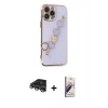 MARSİLYAN™- iPhone 14 Pro Max Kılıf Nova Işık Prime - Siyah Bilvis 3D Mat Cam Ekran Koruyucu + Raze Metal Kamera Lens - GS