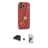 MARSİLYAN™- iPhone 14 Pro Max Kılıf Nova Işık Prime - Siyah Bilvis 3D Mat Cam Ekran Koruyucu + Raze Metal Kamera Lens - GS