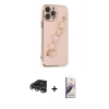 MARSİLYAN™- iPhone 14 Pro Max Kılıf Nova Işık Prime - Siyah Bilvis 3D Mat Cam Ekran Koruyucu + Raze Metal Kamera Lens - GS