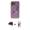 MARSİLYAN™- iPhone 14 Pro Max Kılıf Nova Işık Prime - Siyah Bilvis 3D Mat Cam Ekran Koruyucu + Raze Metal Kamera Lens - GS