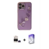 MARSİLYAN™- iPhone 14 Pro Max Kılıf Nova Işık Prime - Siyah Bilvis 5in1 3D Magic Cam Ekran Koruyucu + Bilvis Titan Kamera Lens - DNMR