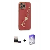 MARSİLYAN™- iPhone 14 Pro Max Kılıf Nova Işık Prime - Siyah Bilvis 5in1 3D Magic Cam Ekran Koruyucu + Bilvis Titan Kamera Lens - DNMR