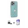 MARSİLYAN™- iPhone 14 Pro Max Kılıf Nova Işık Prime - Siyah Bilvis 5in1 3D Magic Cam Ekran Koruyucu + Bilvis Titan Kamera Lens - GD