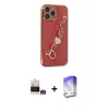 MARSİLYAN™- iPhone 14 Pro Max Kılıf Nova Işık Prime - Siyah Bilvis 5in1 3D Magic Cam Ekran Koruyucu + Gümüş Bilvis Titan Kamera Lens