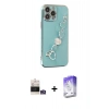 MARSİLYAN™- iPhone 14 Pro Max Kılıf Nova Işık Prime - Siyah Bilvis 5in1 3D Magic Cam Ekran Koruyucu + Gümüş Bilvis Titan Kamera Lens