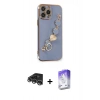 MARSİLYAN™- iPhone 14 Pro Max Kılıf Nova Işık Prime - Siyah Bilvis 5in1 3D Magic Cam Ekran Koruyucu + Raze Metal Kamera Lens - GS