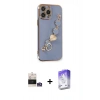 MARSİLYAN™- iPhone 14 Pro Max Kılıf Nova Işık Prime - Siyah Bilvis 5in1 3D Magic Cam Ekran Koruyucu + Gümüş Bilvis Titan Kamera Lens