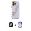 MARSİLYAN™- iPhone 14 Pro Max Kılıf Nova Işık Prime - Siyah Bilvis 5in1 3D Magic Cam Ekran Koruyucu + PVD Metal Kamera Lens - TU